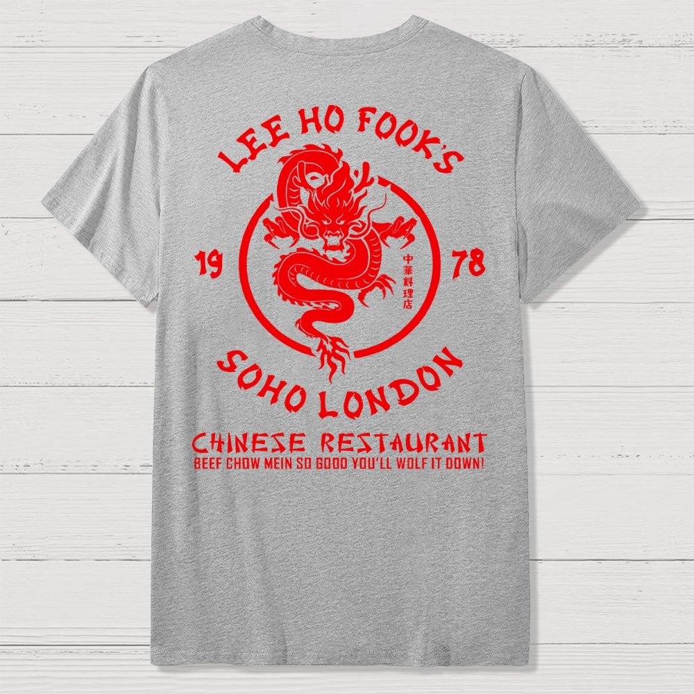 Lee Ho Fooks Chinese Restaurant Back Printing Geek T-Shirt