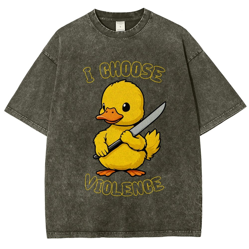 I Choose Violence Vintage Distressed T-shirt