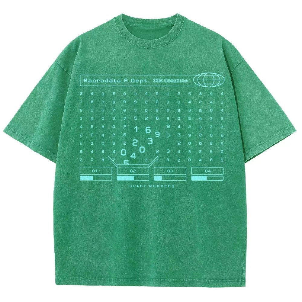 Scary Numbers Vintage Distressed T-shirt