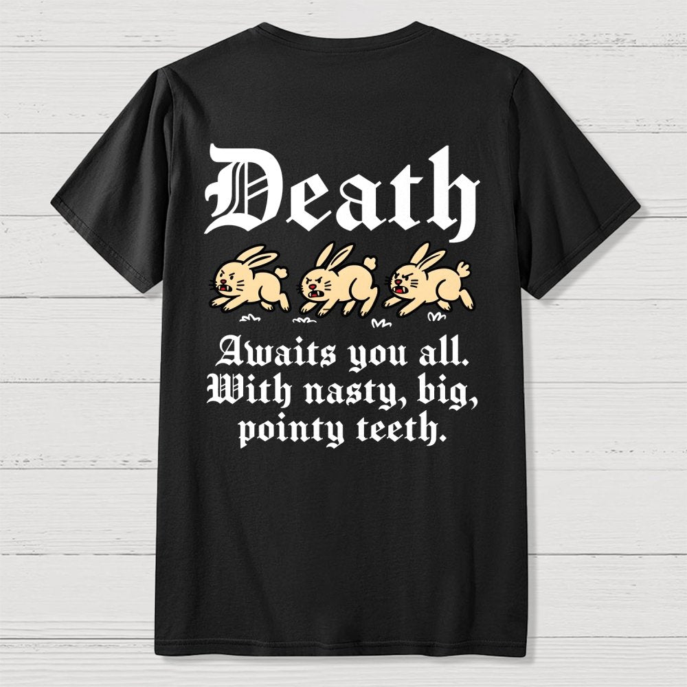 Run Away Front And Back Printing Geek T-Shirt