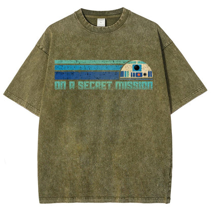 On A Secret Mission Vintage Distressed T-shirt