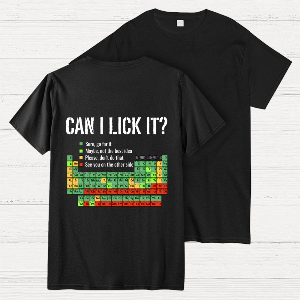 Can I Lick It  Back Printing Geek T-Shirt