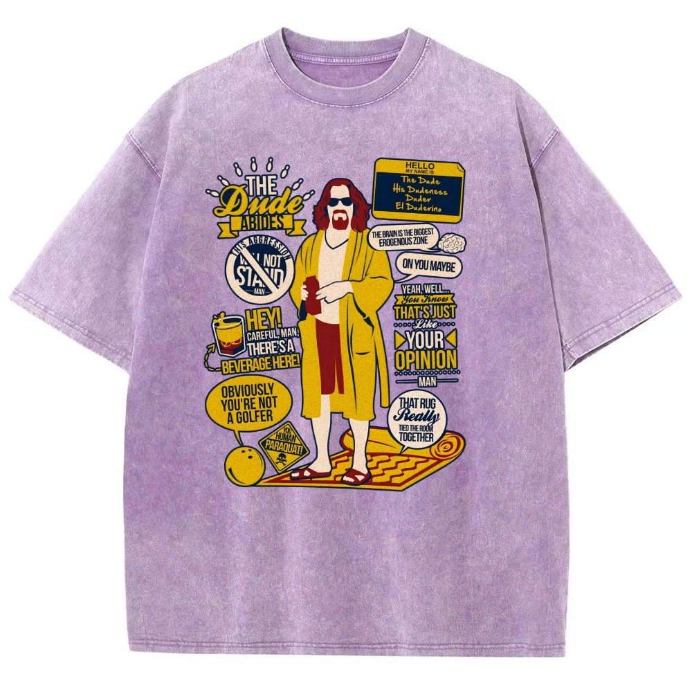 The Dude Quotes Vintage Distressed T-shirt