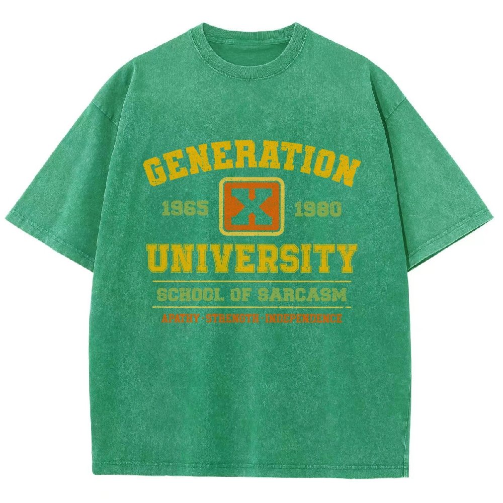 Generation X University Vintage Distressed T-shirt