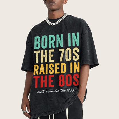 Raised In The 80s Vintage Distressed T-shirt