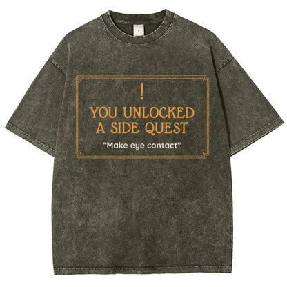 Unlocked Side Quest Vintage Distressed T-shirt