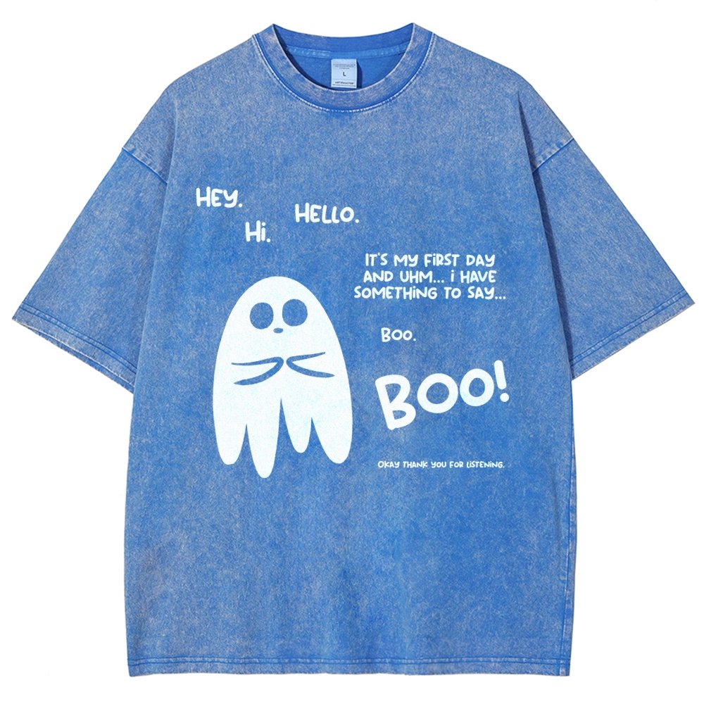 Anxious Ghost Vintage Distressed T-shirt