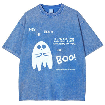 Anxious Ghost Vintage Distressed T-shirt