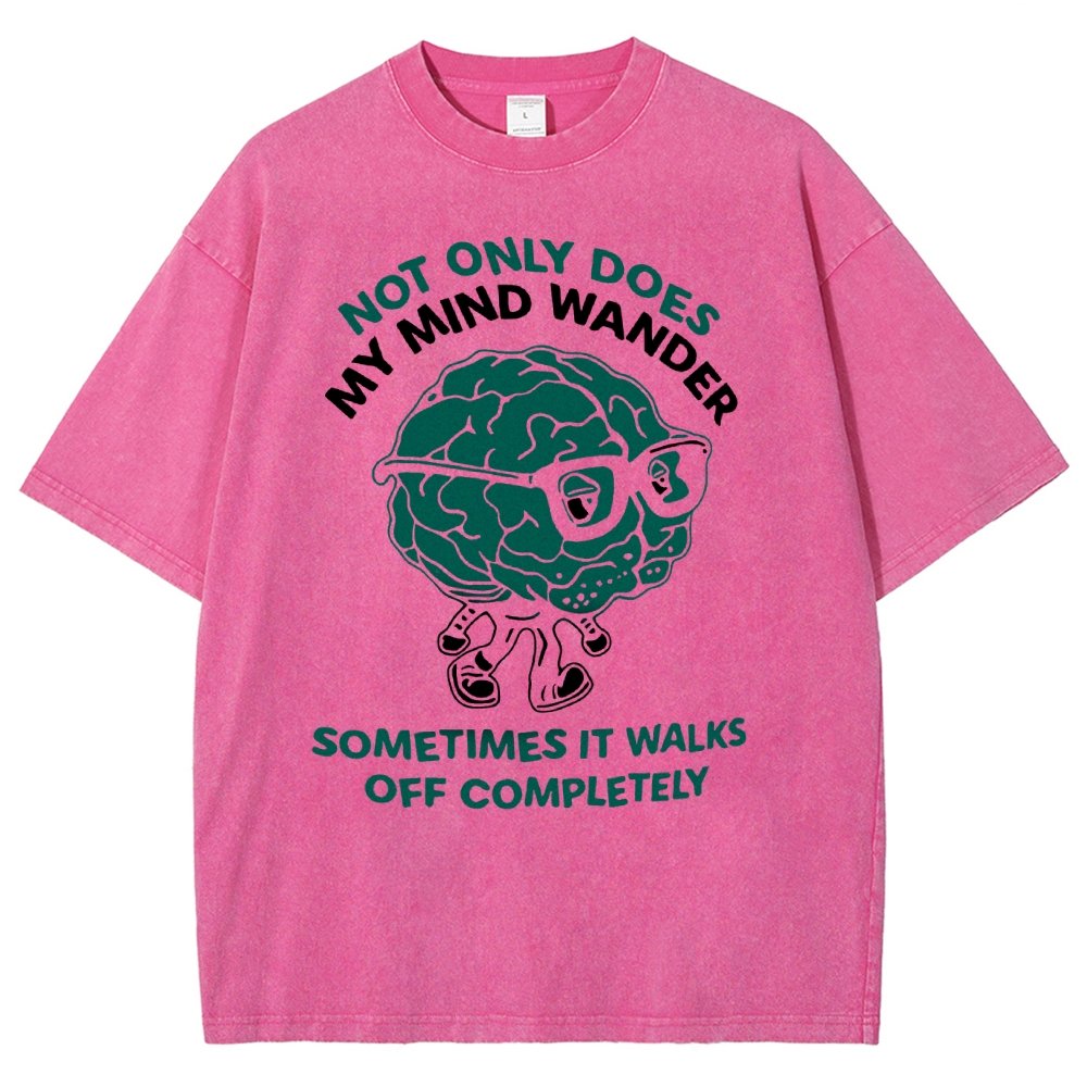 My Mind Wanders Vintage Distressed T-shirt