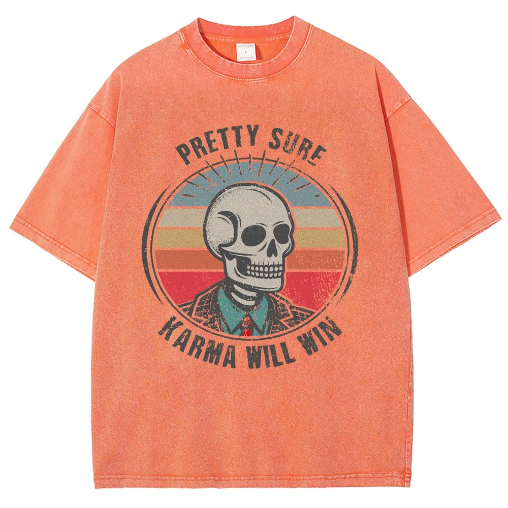 Karma for the Win Vintage Distressed T-shirt
