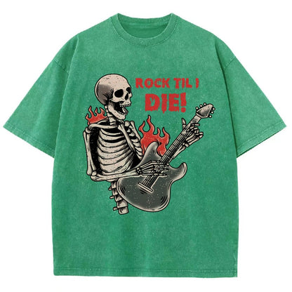 Rock Til I Die Vintage Distressed T-shirt