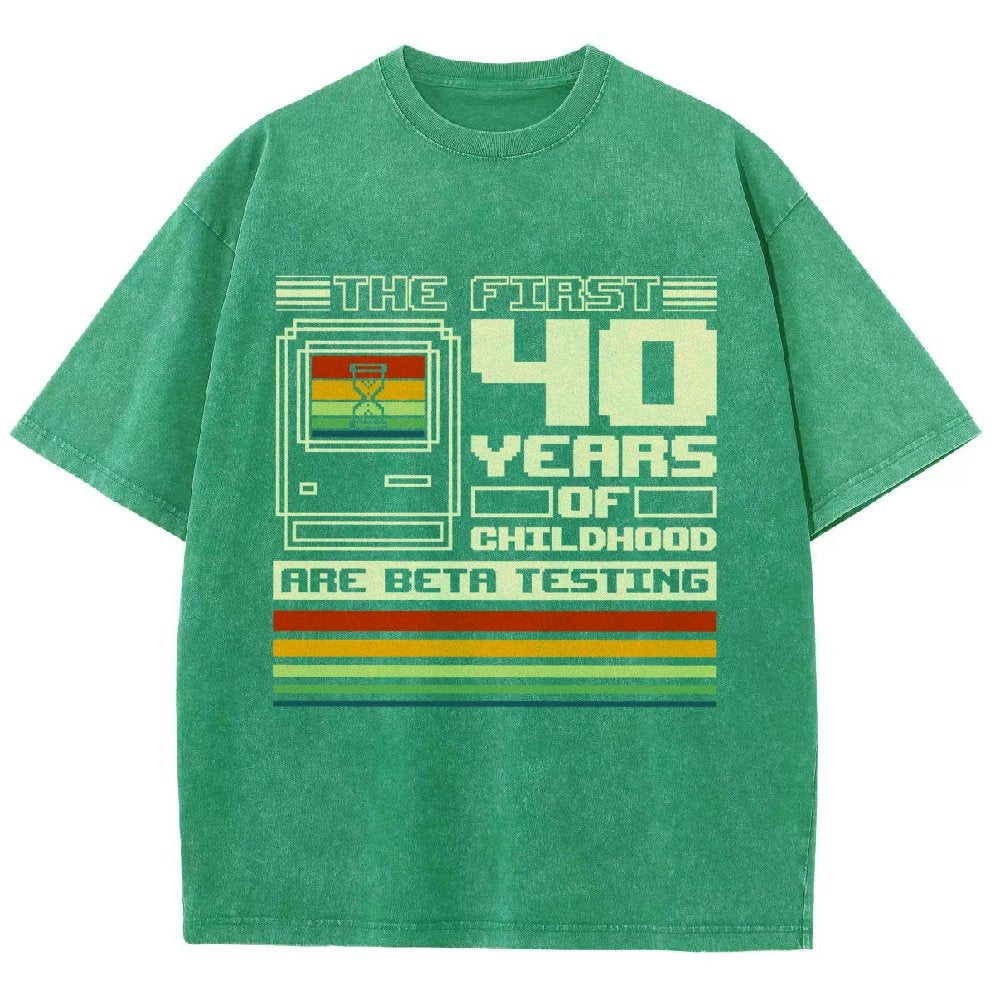 The First 40 Years Of Childhood Vintage Distressed T-shirt