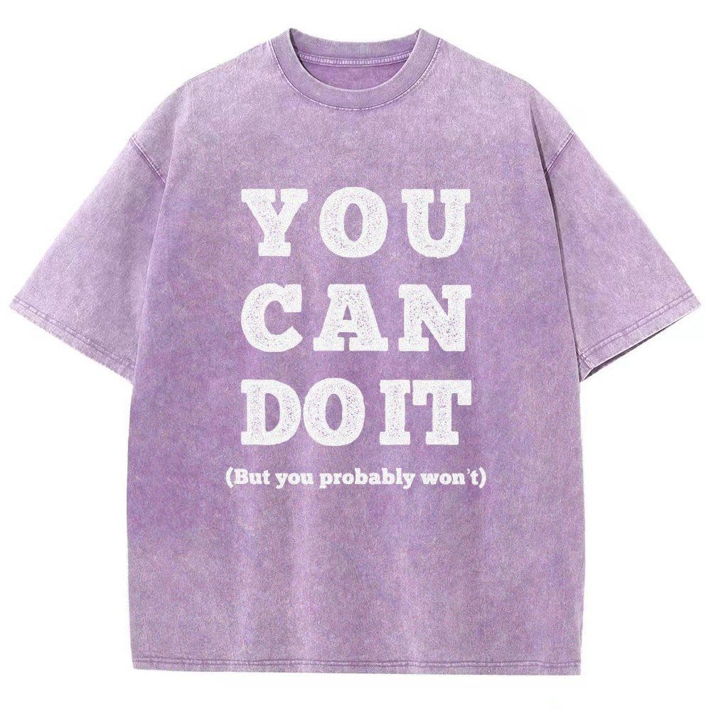 You Can Do It Vintage Distressed T-shirt