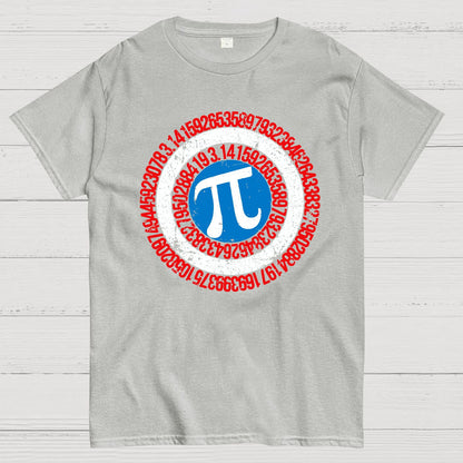 Pi Day Hero Shield Geek T-Shirt