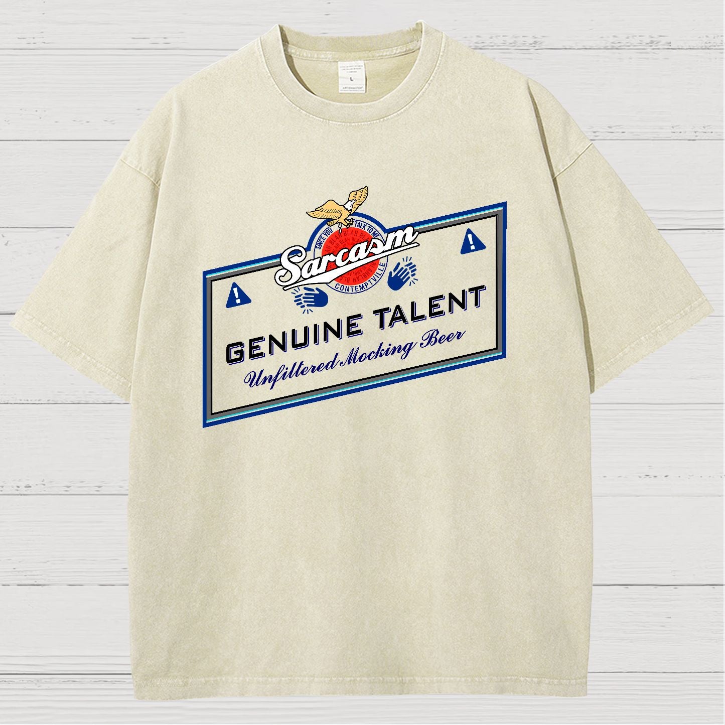Sarcasm Genuine Talent Vintage Distressed T-shirt