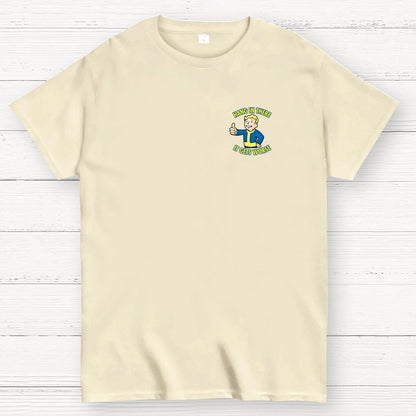 Hang In There It Gets Worse Front And Back Printing Geek T-Shirt