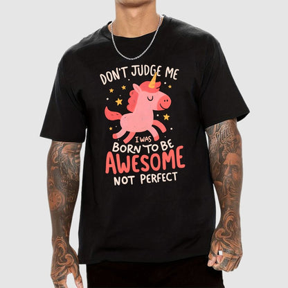 Born To Be Awesome Not Perfect Geek T-Shirt