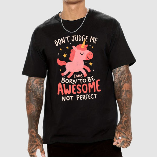Born To Be Awesome Not Perfect Geek T-Shirt