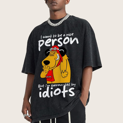 Sourronded by idiots Vintage Distressed T-shirt