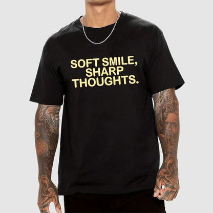 Soft Smile, Sharp Thoughts. Geek T-Shirt