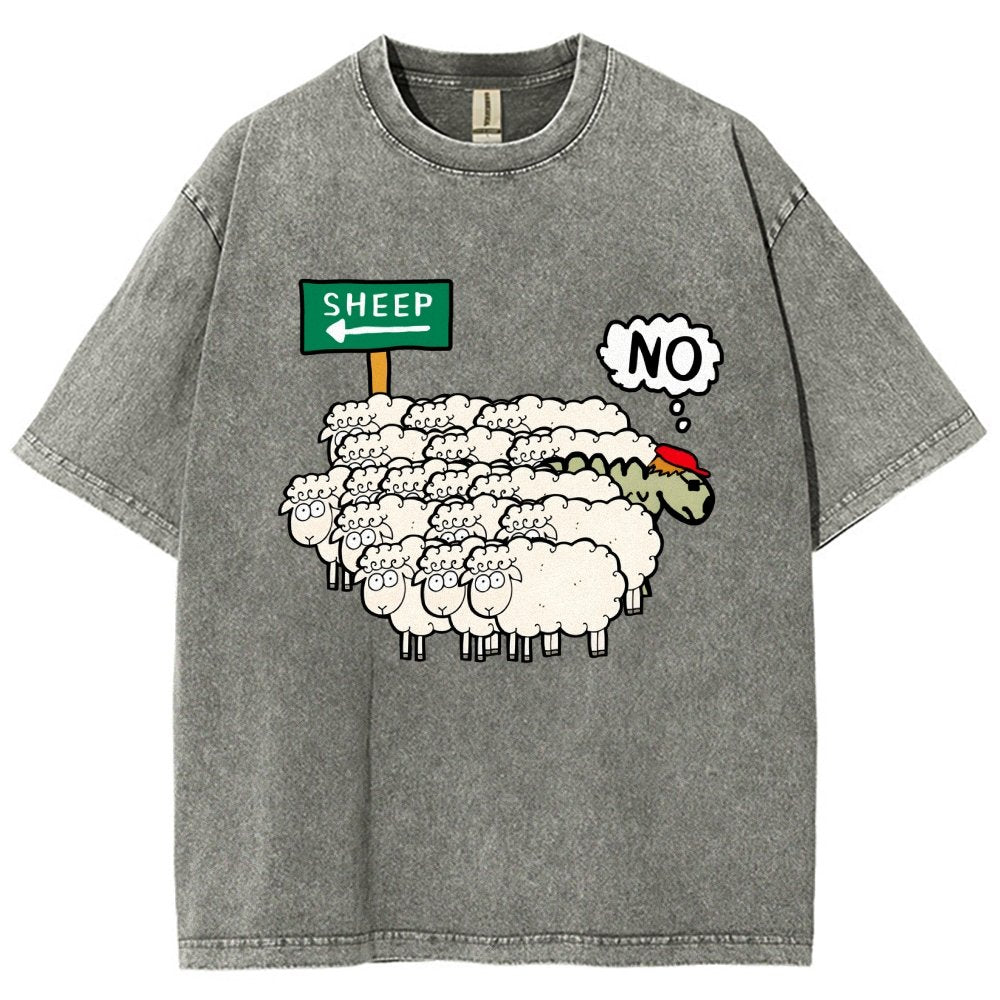 Don’T Be A Sheep Vintage Distressed T-shirt