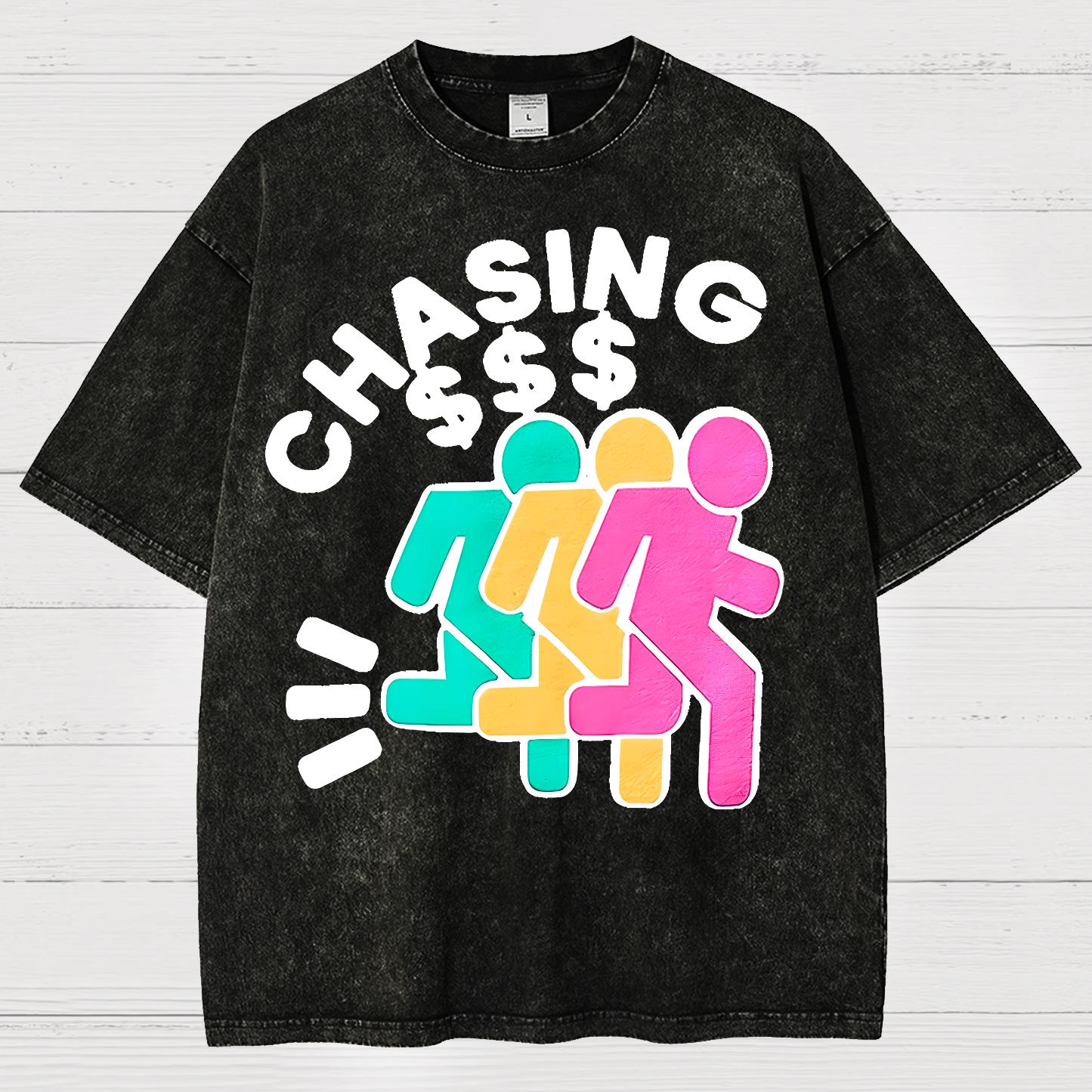 Chasing Money Sarcasm Vintage Distressed T-shirt