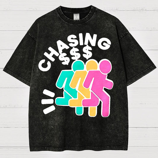 Chasing Money Sarcasm Vintage Distressed T-shirt