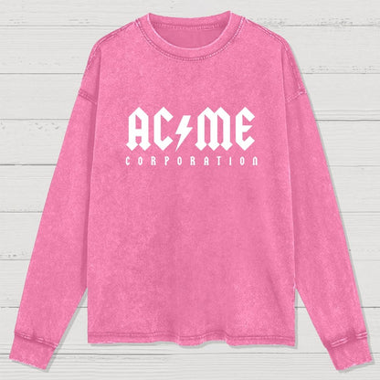 Ac-Me Corporation Washed Long Sleeve Tee