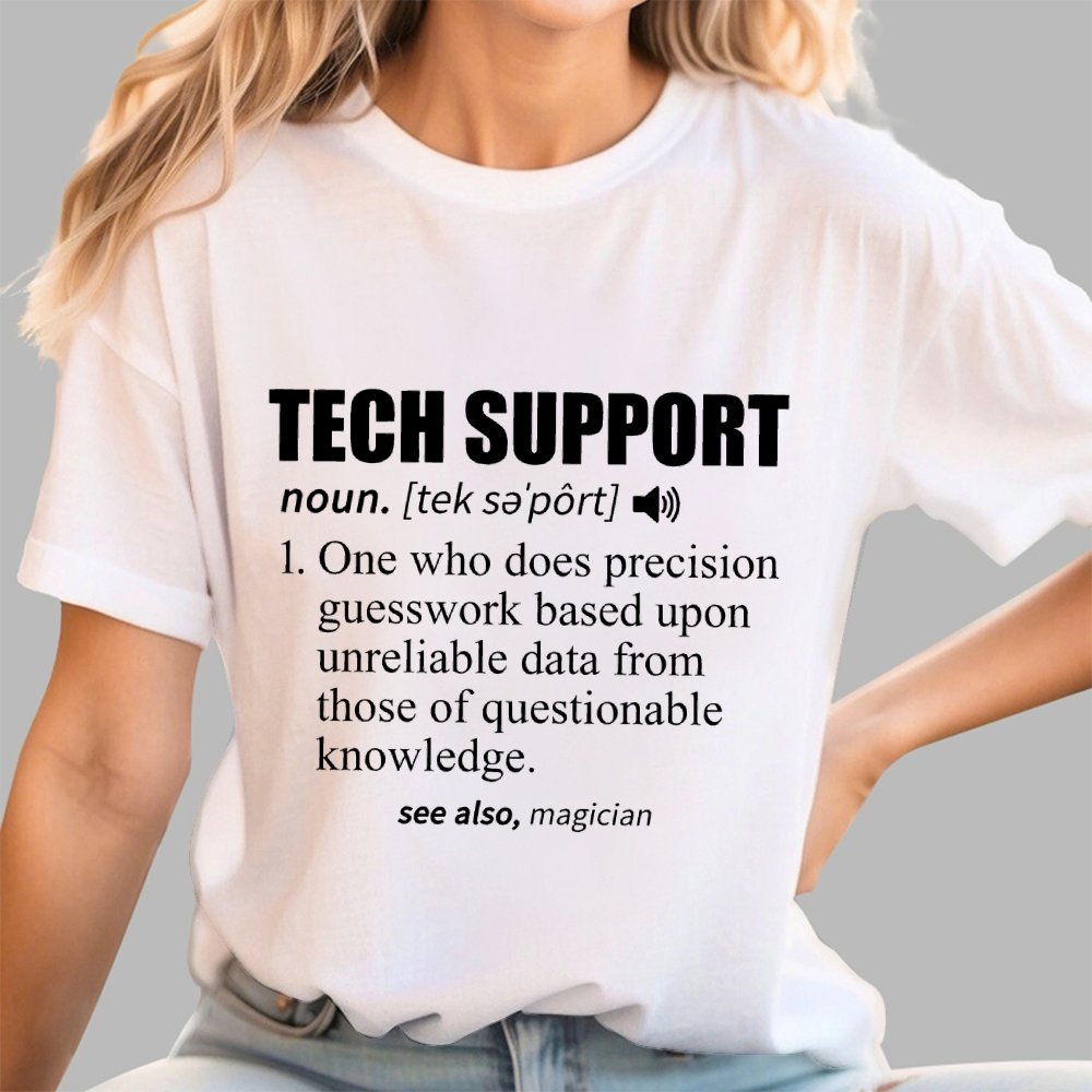 Tech Support Definition Geek T-Shirt