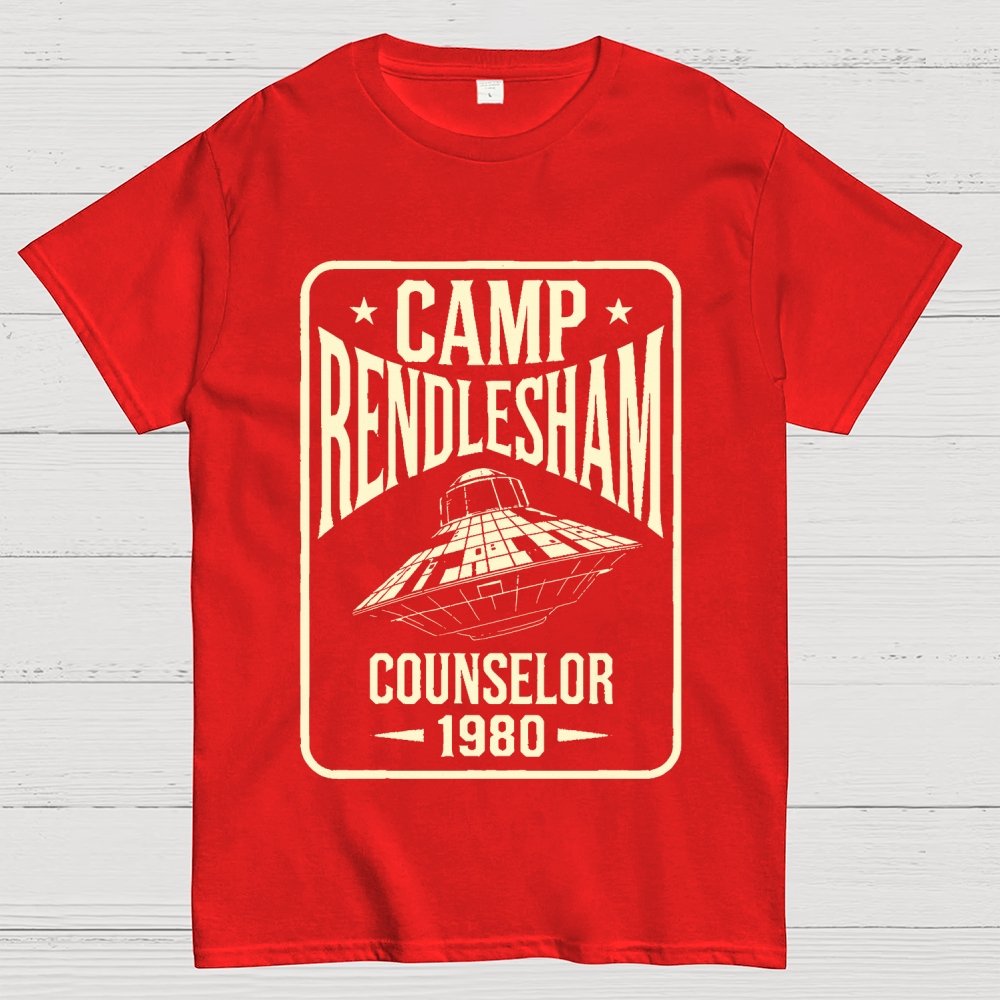 Camp Rendlesham Counselor 1980 UFO Unisex Geek T-Shirt