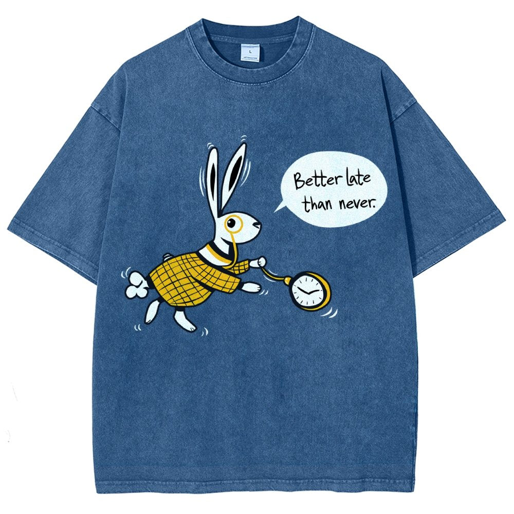 Better Late Than Never Vintage Distressed T-shirt