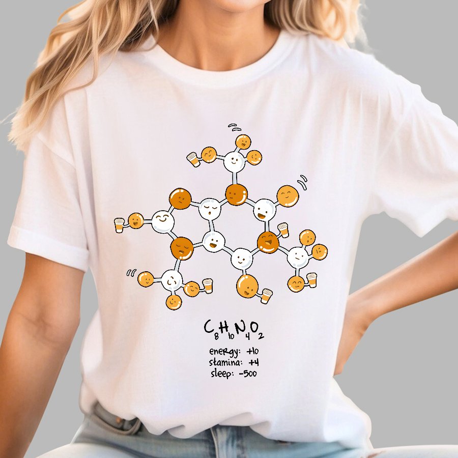 Caffeine Power Up Geek T-Shirt