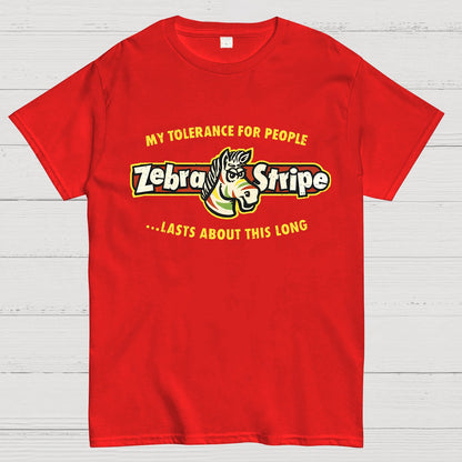 Zebra Fruit Stripe Gum Geeky T-Shirt