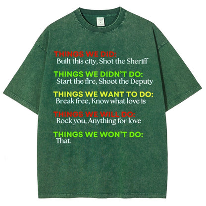 Things We Did... Vintage Distressed T-shirt
