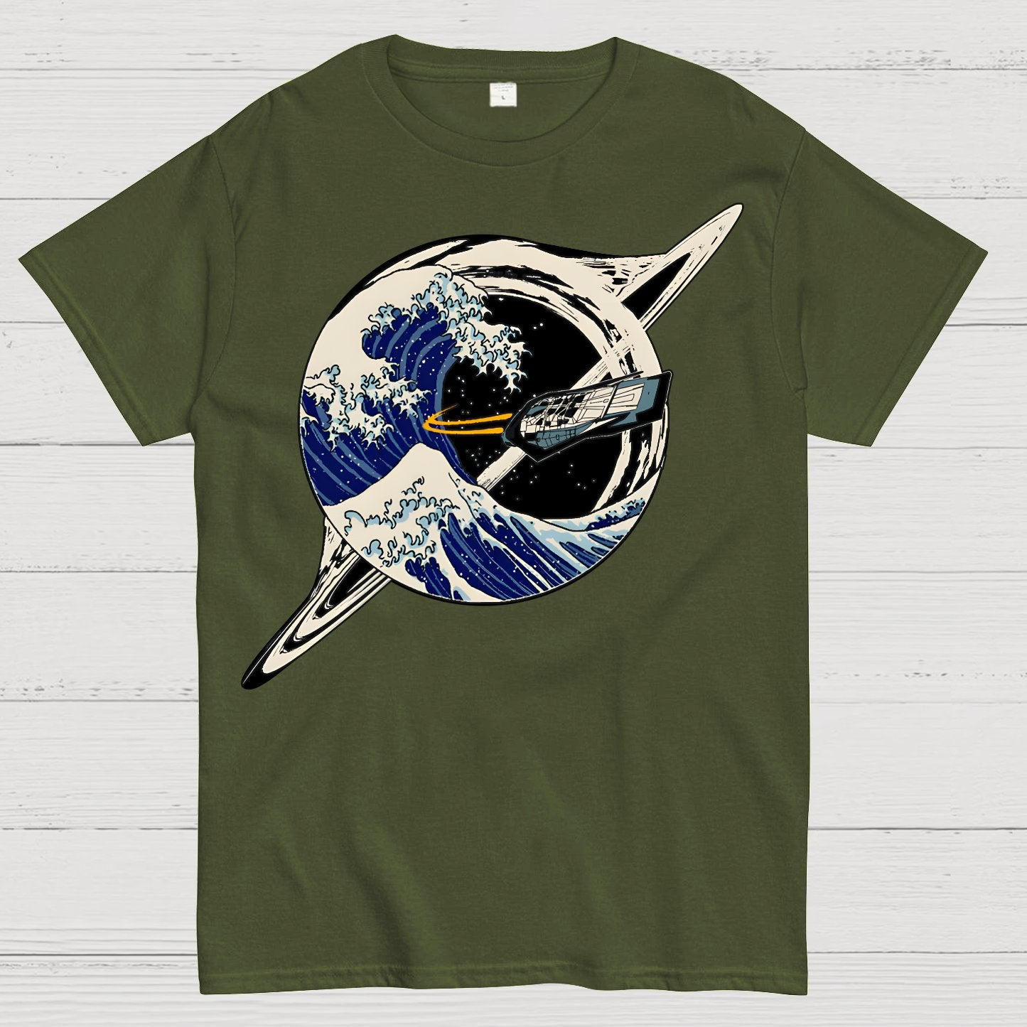 Interstellar Kanagawa Wave Geek T-Shirt