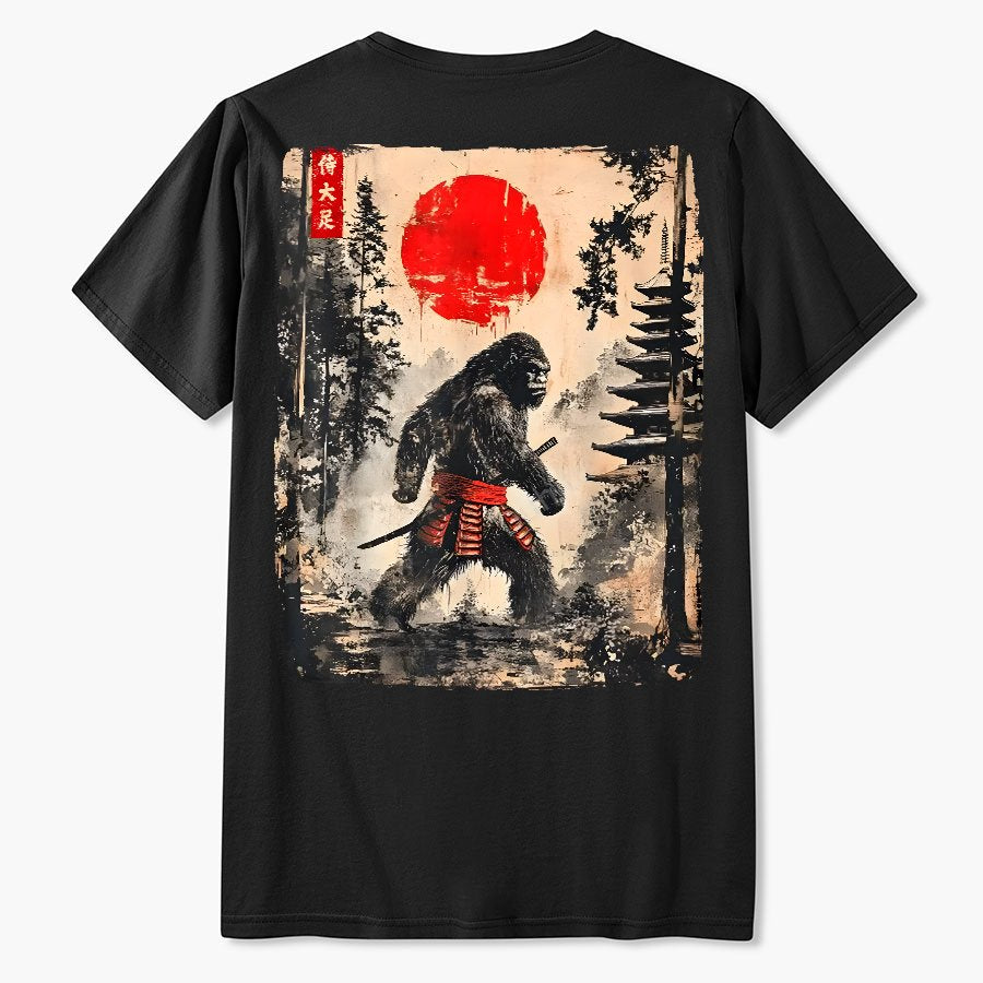 Funny Samurai Ukiyo-e Vintage Graphic Geek T-Shirt