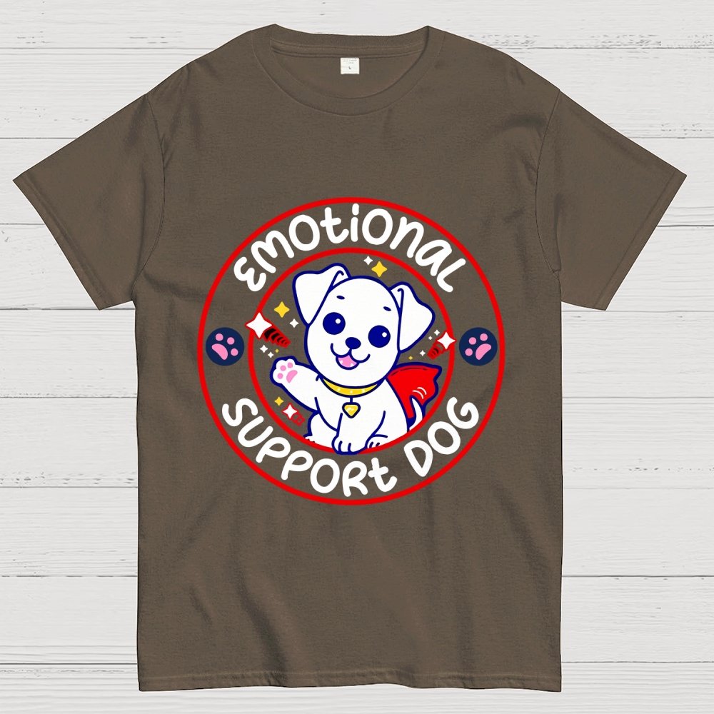 Emotional Support Dog Unisex Geek T-Shirt