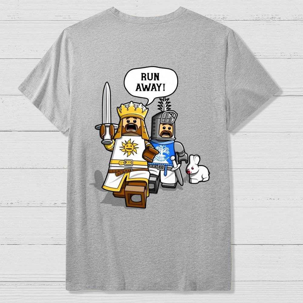 The Cowardly King Unisex Front And Back Printing Geek T-Shirt