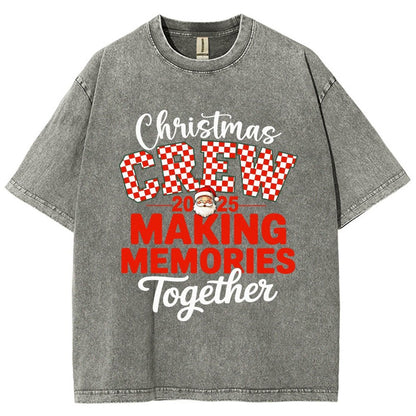 Retro Family Christmas Vintage Distressed T-shirt