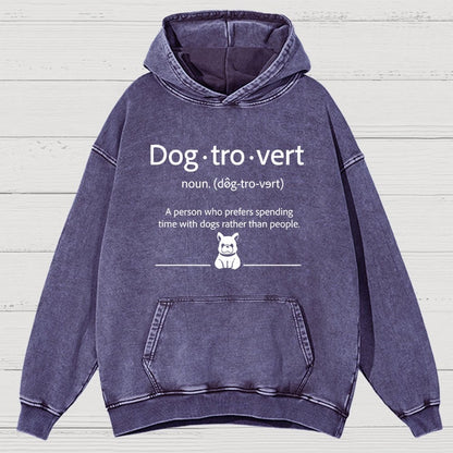 Dog-Tro-World Vintage Distressed Hoodie