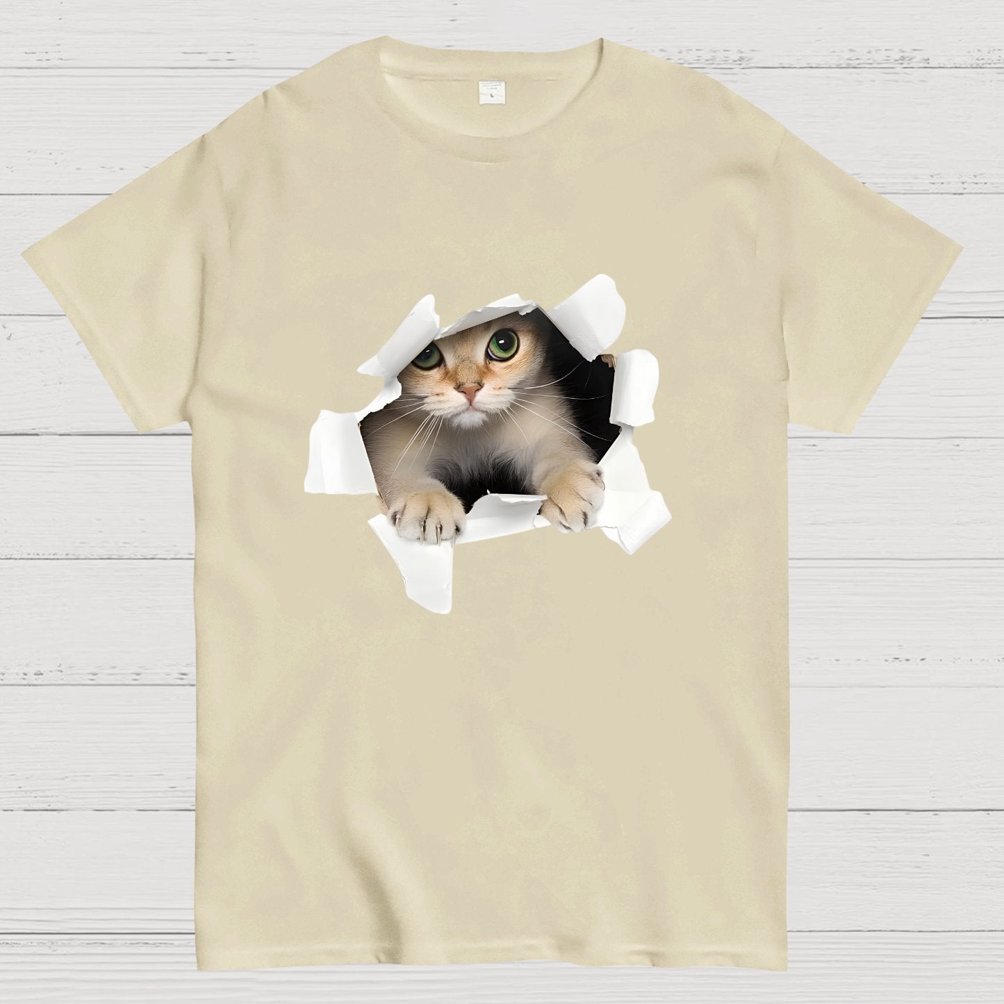 3D Cat Nerdy T-Shirt