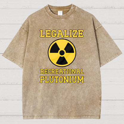 Legalize Recreational Plutonium Vintage Distressed T-shirt