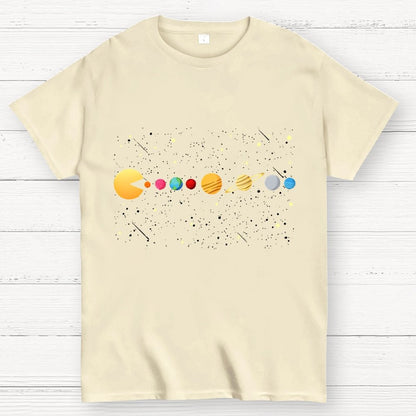 Funny Solar System - Astronauts Space Video Games Geek T-Shirt