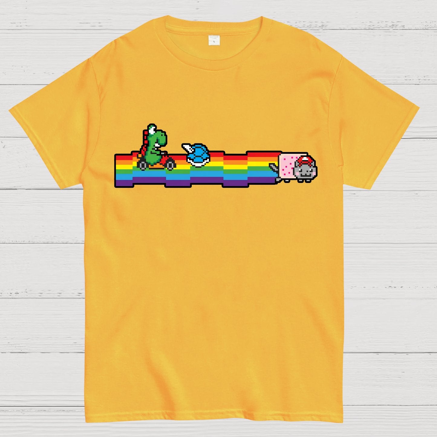 Rainbow Kart Geek T-Shirt