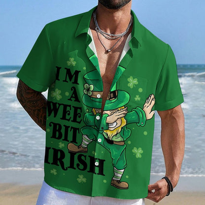 St. Patrick's Day Art Print Geek Hawaiian Shirt
