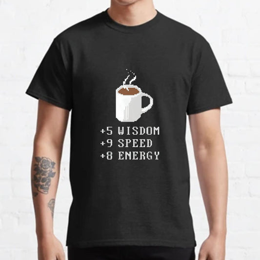 Coffee Plus To Stats Geeky T-Shirt