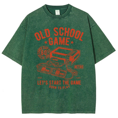 OLD SCHOOL GAME Vintage Distressed T-shirt