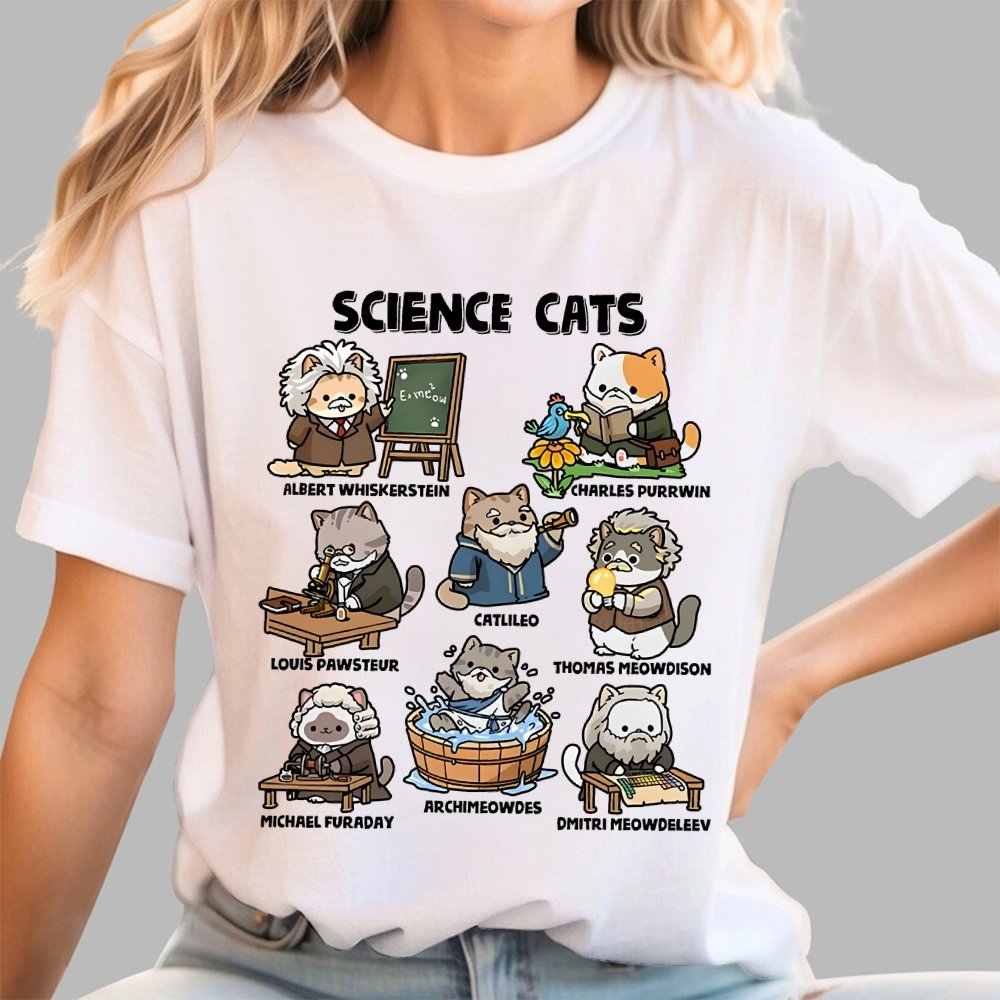 Science Cats Geek T-Shirt