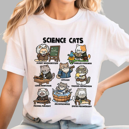 Science Cats Geek T-Shirt