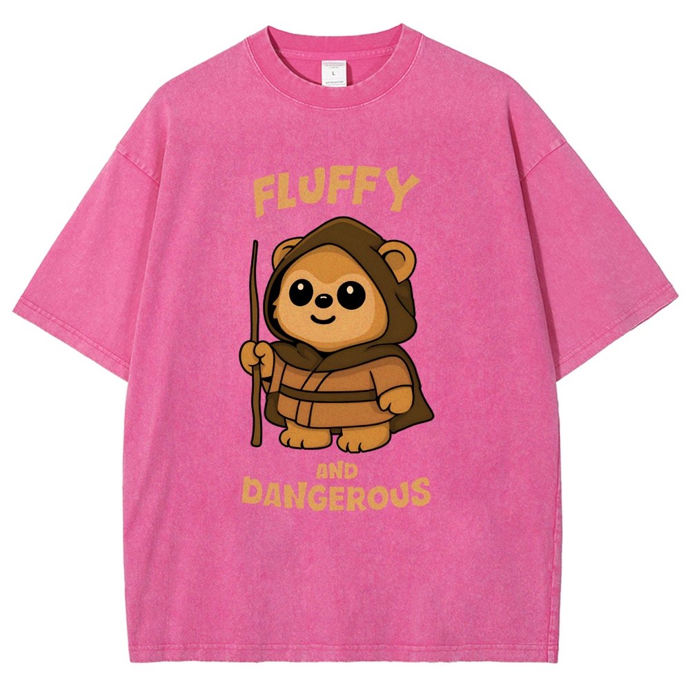 Fluffy and Dangerous Vintage Distressed T-shirt
